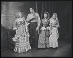 Jean Casto as Mrs. Mullin, John Raitt as Billy Bigelow, Iva Withers as Julie Jordan, and Jean Darling as Carrie Pipperidge
