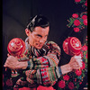 Hugh Laing in Seminole Indian shirt