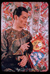 Hugh Laing in Chinese robe