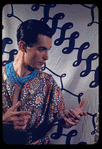 Hugh Laing in improvised costume