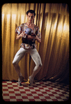 Hugh Laing in improvised costume
