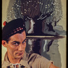 Hugh Laing in improvised costume
