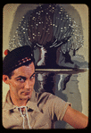 Hugh Laing in improvised costume