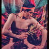 Hugh Laing in improvised fantastic Indian costume