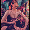 Hugh Laing in improvised fantastic Indian costume