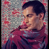 Hugh Laing in improvised costume