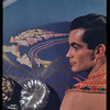 Hugh Laing with poster