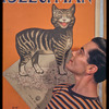 Hugh Laing with cat poster