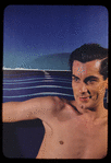Hugh Laing with Italian poster