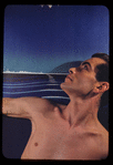Hugh Laing with Italian poster