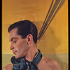 Hugh Laing with Italian poster