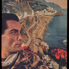 Hugh Laing in improvised costume with Amalfi poster