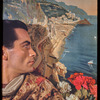 Hugh Laing in improvised costume with Amalfi poster