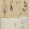 Color sketches for posters (for draped screen)