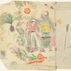 Color sketches for center of S.L. Traveler Ornament