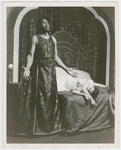 Paul Robeson as Othello, and Uta Hagen as Desdemona, in a scene from the Theatre Guild presentation of "Othello"