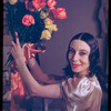 Alicia Markova in her dressing room