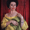 Alicia Markova, gown by Bergdorf Goodman