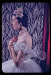 Alicia Markova in a Victorian pose in "La Sylphide" costume