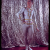 Ian Gibson in white costume of "Princess Aurora"