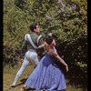 Hugh Laing and Nora Kaye photographed in the lilac garden of Langner Lane Farm, Connecticut