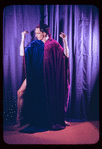 Donald Saddler wearing a velvet robe belonging to Carl Van Vechten