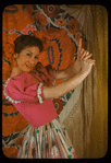 Carmen Vasquez in cafe scene from the musical "Cabalgata: Spanish Musical Cascade"