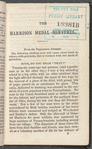 The Harrison medal minstrel 