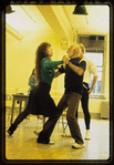 Debbie Shapiro Gravitte and Jerome Robbins in rehearsal for the On the Town segment of the stage production Jerome Robbins' Broadway