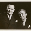 Photograph of Roscoe "Fatty" Arbuckle and Fritz Hubert related to the motion picture Tomalio