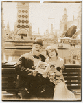 Publicity photograph of Roscoe "Fatty" Arbuckle and Alice Mann in the motion picture Coney Island