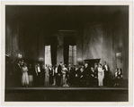Unidentified actors on full stage in the stage production Grand Hotel