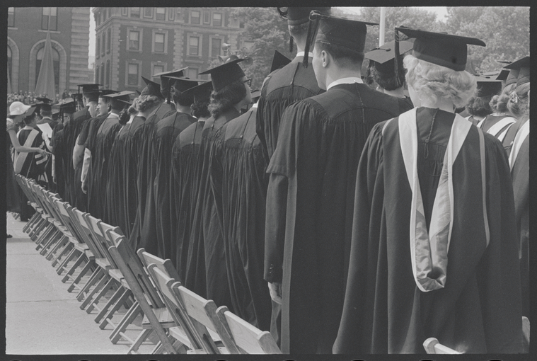 Columbia University graduation. New York, NY - NYPL Digital Collections