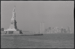 Statue of Liberty and Manhattan skyline. New York, NY