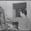 Artist painting. New York, NY