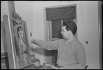 Artist painting. New York, NY
