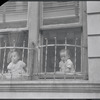 Children at window. New York, NY