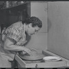 Woman making pottery