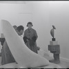 Constantin Brancusi exhibition at the Guggenheim Museum, 1955. New York, NY