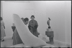Constantin Brancusi exhibition at the Guggenheim Museum, 1955. New York, NY