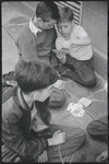 Boys playing cards. New York, NY