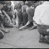 Boys playing cards. New York, NY