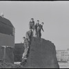 Boys playing in an empty lot. New York, NY