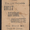 Actors: Portraits: Cigarette Pictures