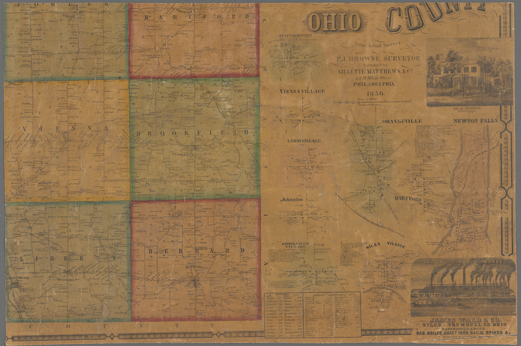 Map of Trumbull County, Ohio - NYPL Digital Collections