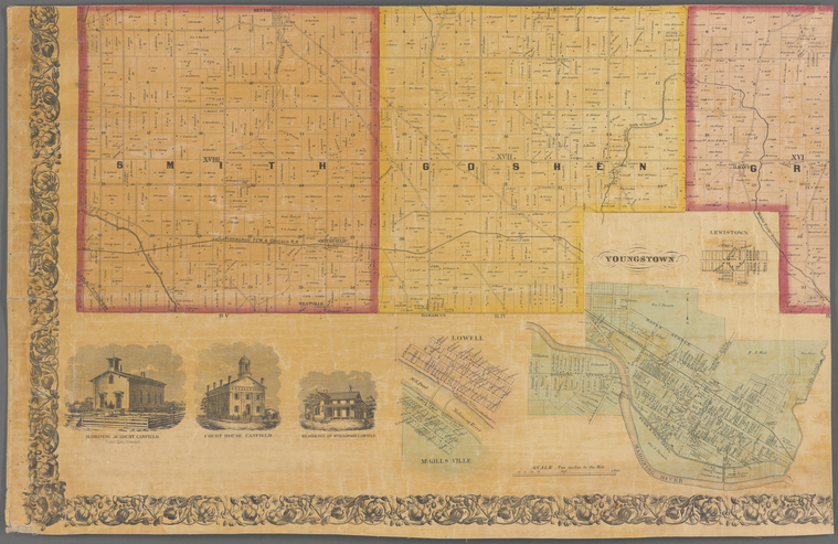 Map of Mahoning County, Ohio - NYPL Digital Collections