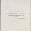 1923 Hudson City Academy program