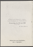 1923 Hudson City Academy program