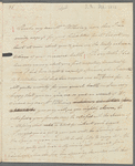Autograph letter signed to Lydia Withering, 19 February 1812