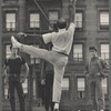 Jerome Robbins directing Jay Norman, George Chakiris and Eddie Verso during the filming of West Side Story